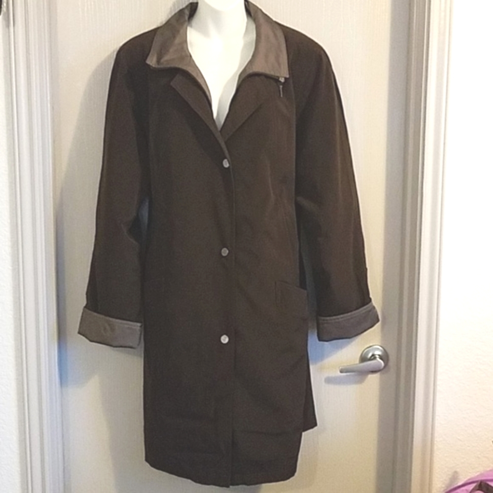 NEW / VINTAGE Nice East 5th brand Trench coat size 2X - like NEW
